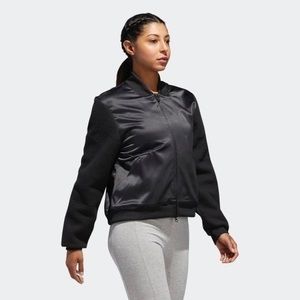 NWT Adidas “ID Sherpa bomber jacket” in bl…